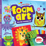 Foam Sticker Art Craft for Kids - Toddler Arts & Craft - Mess Free Activity | Toddler Craft Kit for Ages 3-5 - Boys 4-6 Birthday Gift - DIY Kid Activities Ages 3 4 5 6 Years - 4 Year Old Boy Gifts