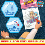 Paw Patrol Aqua Art, Color 4 Reusable Aqua Art Pages with a Water Pen, Reusable No-Mess Toddler Activities, Water Reveal Activity Book, Paw Patrol Toy, Toddler Travel Activities, Kids Travel Toys
