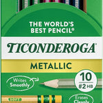 Ticonderoga Wood-Cased Pencils, Pre-Sharpened, 2 HB Soft, Pastel Colors, 150 Count