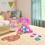 MAGNA-TILES microMAGS 26-Piece Heart to Heart Travel Set, The Original Magnetic Building Brand