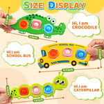 3pc Fidget Popper Sensory Toys For Toddlers, Airplane Travel Activities
