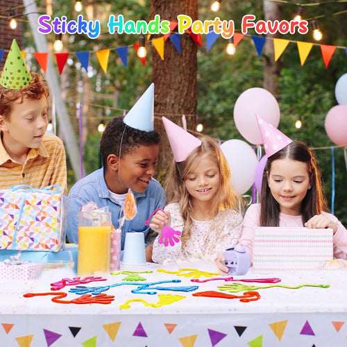 bulk sticky hands 30-pcs party favors for kids 4-8 year classroom prizes student gifts