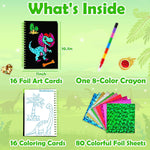 FUNNYB&G Foil Art Craft Kit for Kids, Sparkly Birthday Gift Toy for Kids