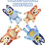 Bluey Heeler Family Stuffed Animals Set of 4, 7-8”, Soft Bingo, Bandit, and Chilli Plush Figure Toys, Cuddly Plush Toys for Kids Ages 3+
