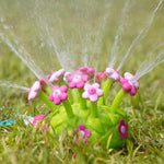 Melissa & Doug Sunny Patch Pretty Petals Flower Sprinkler Toy for Kids Outdoor Water Play