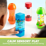 JOYIN 4-Pack Fidget Tubes: Sensory, Stress Relief Toys for Kids, Autism, Classroom