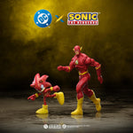 DC X Sonic Collectable Action Figure Multipack Pair of Sonic as The Flash and The Flash Himself! Featuring Multiple Points of Articulation for Action-Packed Posing