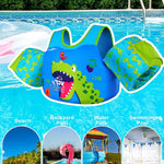 AEOCOO Puddle Float Jumper for Swiming, Toddler Swim Vest for Water Play, Pool Floats with Swimming Arm Floaties Swim Jacket & Water Wings for Kids Swimmies, Boys, Girls, Niños