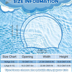 Aegend Kids Swim Cap 2 Pack, Silicone Waterproof Swim Cap for Kids Age 3-15 | Comfortable Swimming Cap for Girls Boys Toddlers Youth, Fits Long & Short Hair, Durable Cap for Swim Lessons Pool