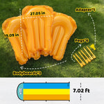 Slip and Water Slip,Water Slide for Kids Backyard 22ft*3 Lane Color-Block,Surrounding Sprinkler Summer Toys for Kids Outdoor with 3 Bodyboards