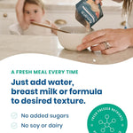 Amara Organic Baby Food - Stage 2 - Oats & Berries - Baby Cereal to Mix With Breastmilk & Water - Shelf Stable Baby Food Pouches Made from Organic Fruit and Veggies - 5 Pouches, 3.5oz Per Serving