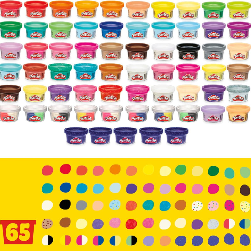 Play-Doh 65-Pack Ultimate Color Collection Modeling Clay, 1-Ounce Cans, Ages 2+, Classroom Supplies