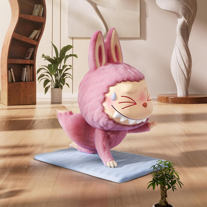 POP MART THE Monsters Labubu Lazy Yoga Series Blind Box Mystery Box Figures, Random Design Action Figures Collectible Toys Home Decorations, Holiday Birthday Gifts for Boys and Girls, Single Box