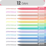 Mr. Pen- Retractable Gel Pens, 12 Pack, Colorful Ink, Fine Point 0.7mm | Fast Dry, Smooth Writing, Cute Pens for Drawing, Writing Planner and School Supplies