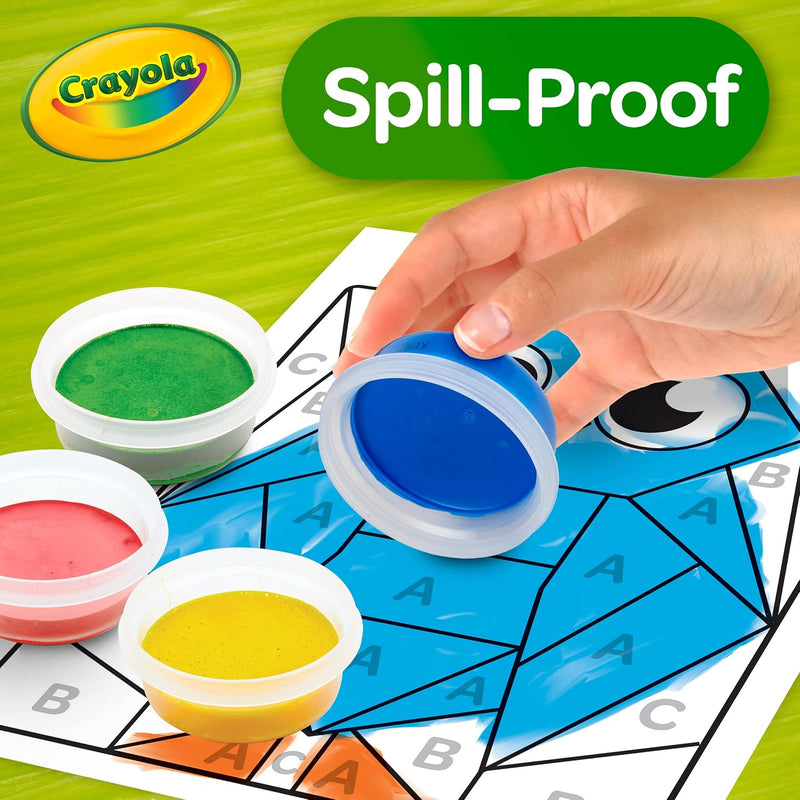 Crayola Spill Proof Paint Set (8ct), Washable Toddler Paint Kit | Screen Free Activity, Arts & Crafts Kit for Kids, Painting Gift for Toddlers, Ages 3+