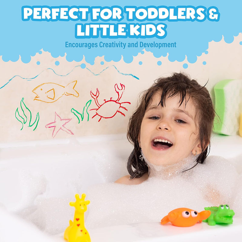 Tub Works® Bath Paint Sticks™ | Nontoxic, Washable Bathtub Paint for Creative Kids & Toddlers