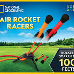 National Geographic Air Rocket Toy – LED Rocket Launcher for Kids with LED Lights and Foam Tipped Rockets