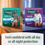 Depend Fresh Protection Adult Diapers for Men, S/M, 32 Count