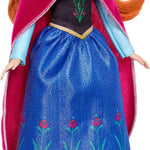 Mattel Disney Frozen Anna Fashion Doll in Sparkling Removable Dress, Cape & Boots and Braided Hair, Posable & Collectible, Inspired by Movie
