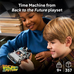 LEGO Speed Champions Time Machine Building Toy, 2 Minifigures, 2 Build Modes, Ages 9+