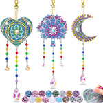 Crafts for Kids Ages 8-12, Birthday Gifts Presents Girls Diamond Art Kits | 6 7 8 9 10 Year Old Girls Gifts, Diamond Painting for Girl Toys Age 5-11 Wind Chimes Crystal Window Suncatcher for Home Decor