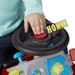 Radio Flyer Busy Buggy, 3-in-1 toddler push walker with 17 sensory activities, 42 lb capacity, ride on toys for 1-3 year olds