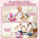ToddlerCley Musical Puppy Toys for 1 Year Old Girl Gifts, 1st Birthday Girl Gift, Bilingual Learning Baby Toy 6-12-18 Months with Sound & Lights, Educational Toy for 1 Year Old Boy Present