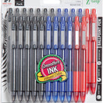 Zebra Pen Z-Grip Retractable Ballpoint Pen, Smooth-Flowing Black Ink, 1.0mm Medium Point, School & Office Supplies, Ideal for Note-Taking, Journal and Planner Use, 18-Pack (22218)