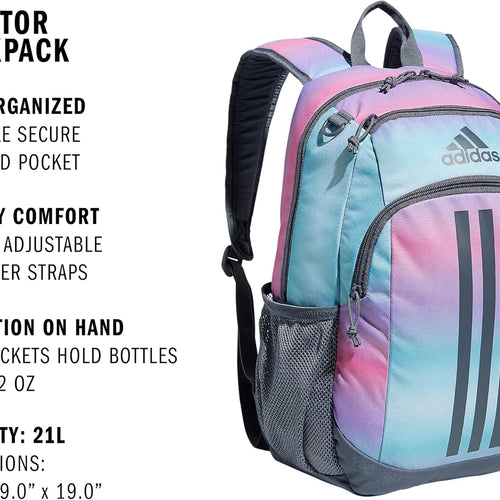 adidas Creator School Backpack for Girls & Boys — Durable Bookbag