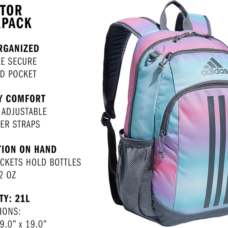 adidas Creator School Backpack for Girls & Boys — Durable Bookbag