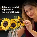LEGO Botanicals 6-piece Sunflower Bouquet Set, Gifts for Adults, Ages 18+, Artificial Flowers Home Decor