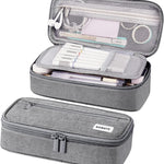 WEMATE Pencil Case, Large Storage Organizer, Makeup Bag, Teacher Must - have, Big Pencil Pouch, Marker Case for College