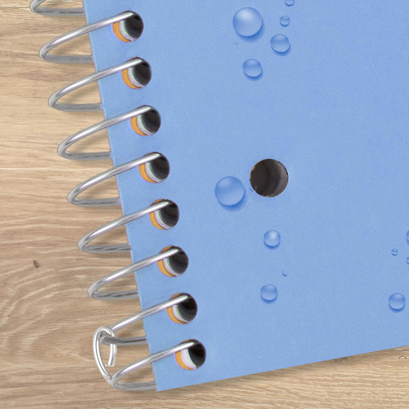 Five Star Spiral Notebook + Study App, 5 Subject, College Ruled Paper, 8-1/2" x 11", 200 Sheets, Fights Ink Bleed, Water Resistant Cover, Pacific Blue (73635)
