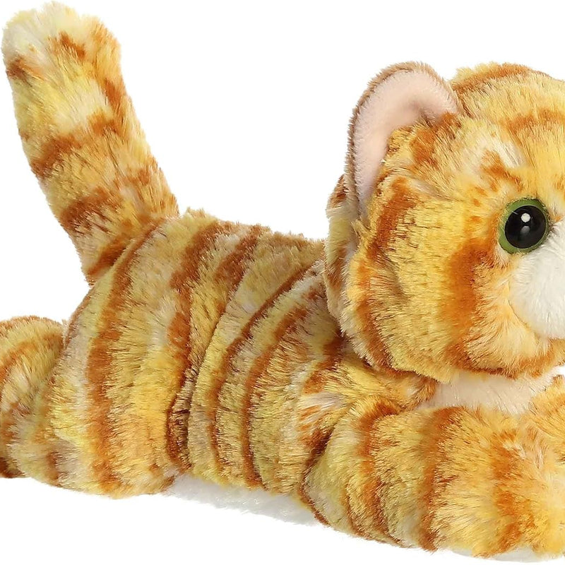Aurora® Adorable Mini Flopsie™ Ginger Cat™ Stuffed Animal - Mini Companions Ready for Playful Adventures - for Kids All Ages, Toddlers, Adults, and Families - Orange 8 Inches