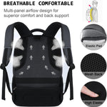 Volher Laptop Backpack,Business Travel Anti Theft Slim Durable Laptops Backpack,Water Resistant College Computer Bag for Women & Men Fits 15.6 Inch Laptop and Notebook - Black
