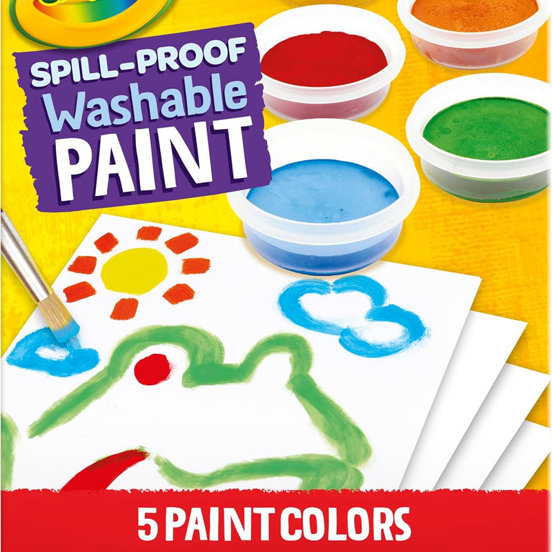 Crayola Spill Proof Paint Set Washable Paint Set for Kids, Arts & Crafts | Teacher School Supplies & Essentials, Arts & Crafts, Toddler Gift, Ages 3+