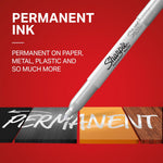 Sharpie Metallic Permanent Markers, Fine Point, Assorted Metallic, 6 Count