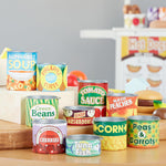 Melissa & Doug Let's Play House Grocery Cans with Removable Lids for Preschool Learning Toys for Girls & Boys 3+