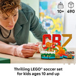 LEGO Editions Cristiano Ronaldo Soccer Highlights building set for 10+ year olds, 490 pieces, collectible soccer gift