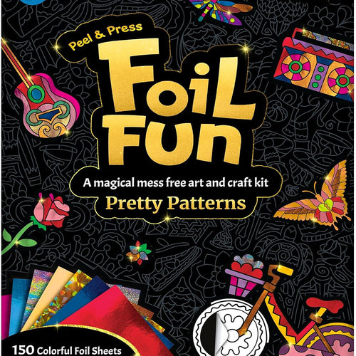 Skillmatics Foil Fun Pretty Patterns, Foil Art, Gift for Tweens & Adults | Travel Toys, Craft Kit, 18 DIY Magnets, 60+ Foam Stickers, Fine Motor Skills, DIY Mess-Free Activity, Screen-Free