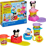 Play-Doh Disney Junior Mickey Mouse Clubhouse Stamp & Go Megapack with Mickey, Minnie & Donald Arts Craft Toys for Kids 2+