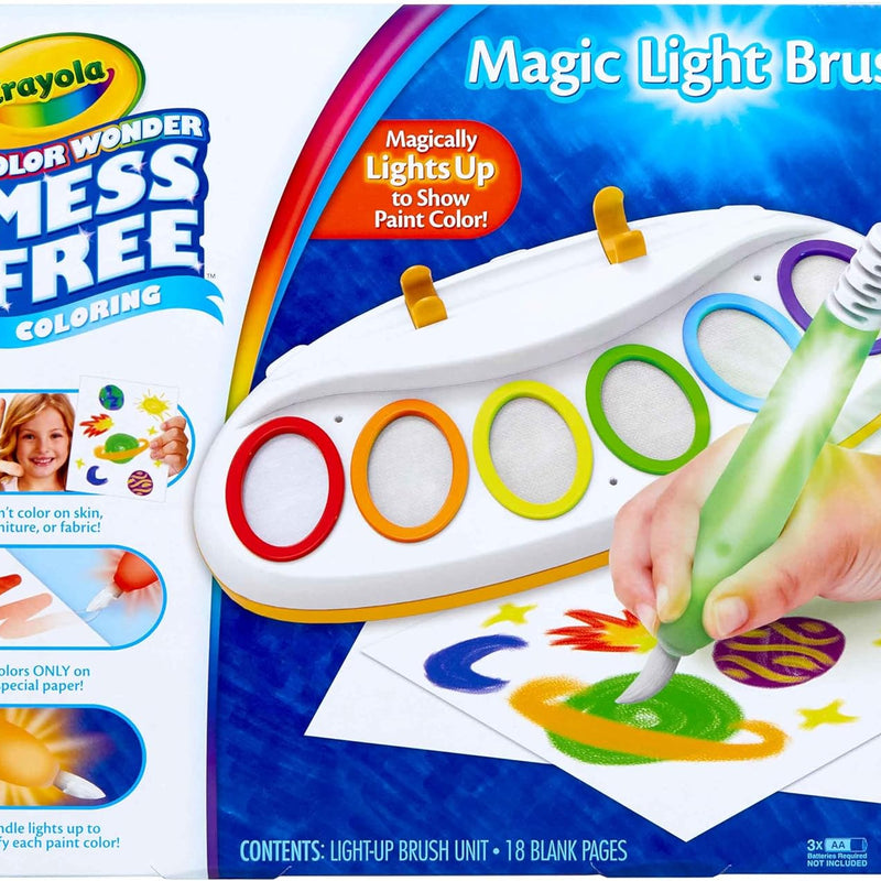 Crayola Color Wonder Magic Light Brush, Mess Free Painting Station for Kids, Gift for Kids & Toddlers