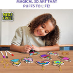 Skillmatics Aqua Puffs Unicorns, Art & Craft Gift for Kids, Paint by Number | DIY Princess Puffy Keychains, Screen-Free, Mess-Free Activity, Creative Kit for Girls & Boys Ages 4, 5, 6, 7, 8, 9, 10