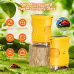 1000X Digital Handheld Microscope for Kids with 2.0" IPS Screen, Orange, STEM Science Lab Gift for Boys & Girls Age 4-12