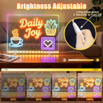 16'' Colorful LED Drawing Board for Kids with 8 RGB Light Modes and 13 Effects - White Tracing Book