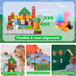 100PCS Goody King Magnetic Building Cube Game, STEM Montessori Stacking Toy, Sensory Tiles for Boys & Girls Age 3-4, 5, 6, 7, 8, 9, 10