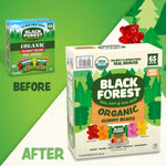 Black Forest USDA Organic Gummy Bears - 65 Pouches - .0.8Oz Each