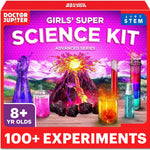 Doctor Jupiter Girls' Science Kit for Kids Ages 4-8, STEM Toy with 50+ Experiments, Learning and Educational Projects