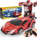 Transform Remote Control Car Toy for Kids 4-8, 2.4GHz RC Car with 360° Rotation and One-Key Transformation