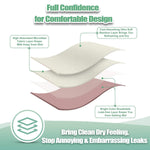 wegreeco Nursing Breast Pads (14 Pack) + Laundry Bag & Travel Storage Bag, 4.7 inch Option - Washable & Reusable Breastfeeding Nursing Pads (Mild, Large)